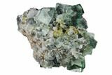 Quartz Encrusted Fluorite Crystal Cluster - Rogerley Mine #146246-1